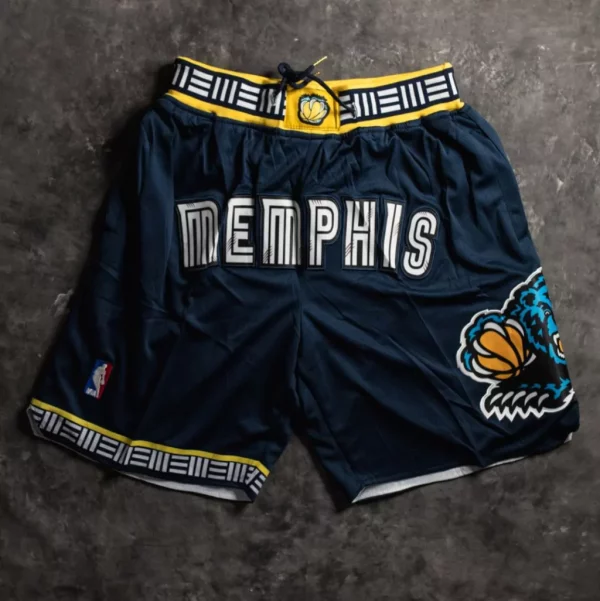 Memphis Grizzlies 202122 City Edition Navy Shorts