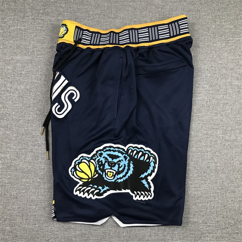 Men’s Memphis Grizzlies 2021/22 City Edition Navy Shorts - justdonshorts
