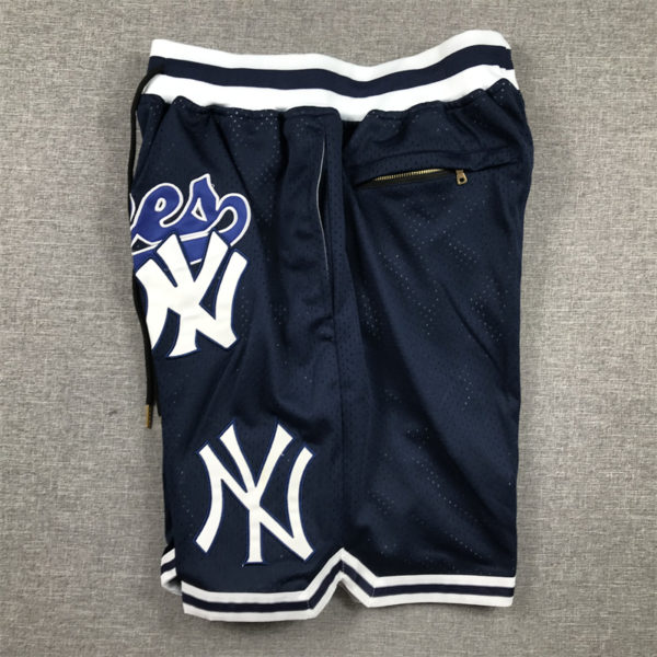 New York Yankees Vintage Navy Shorts side