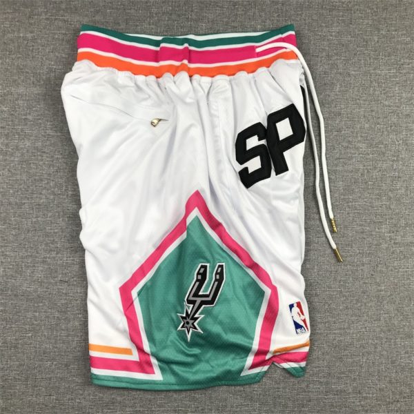 San Antonio Spurs 2021 White City Edition Shorts - Image 3