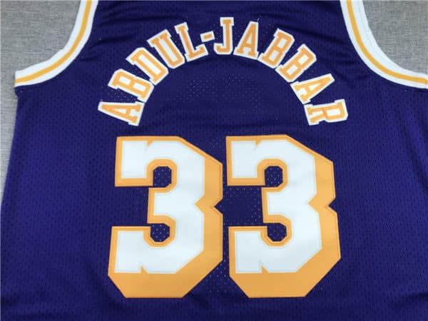 Abdul-Jabbar 33 Los Angeles Lakers Kareem Purple M&N Jersey