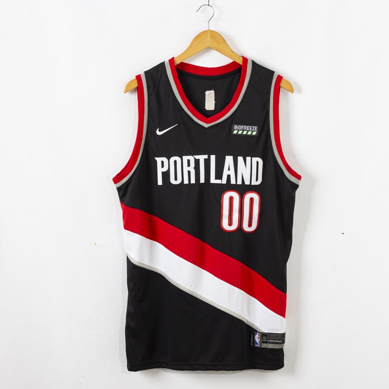 portland trail blazers jersey grey