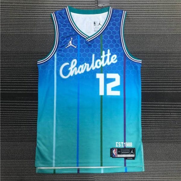 Kelly Oubre Jr 12 Charlotte Hornets 2021 22 Blue City Edition Jersey ...