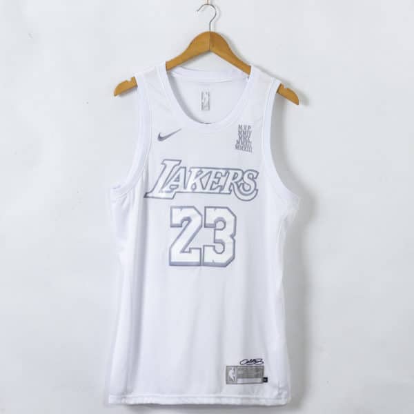 LeBron James #23 Los Angeles Lakers MVP White Jersey