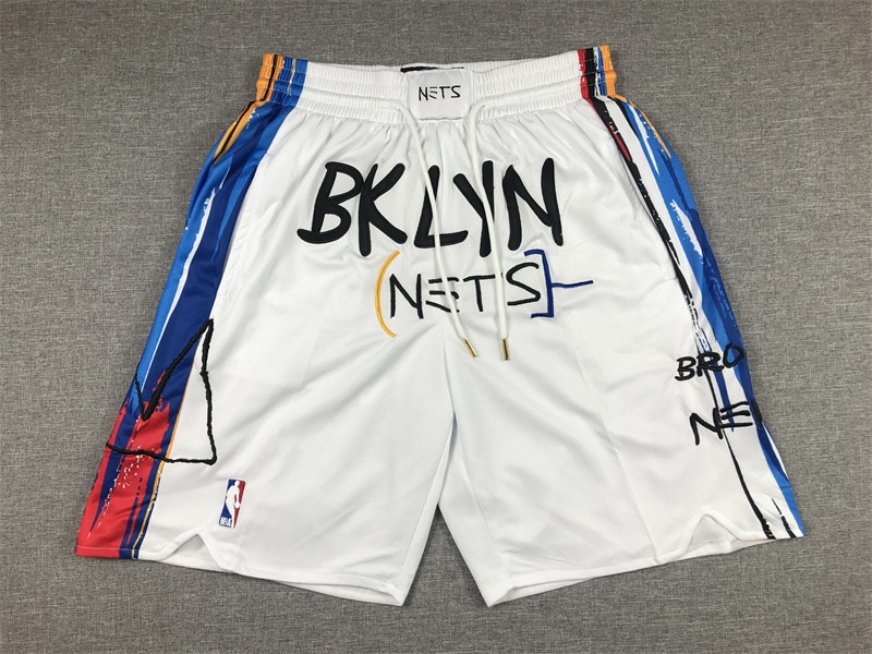 Brooklyn Nets 2023 White City Edition Shorts