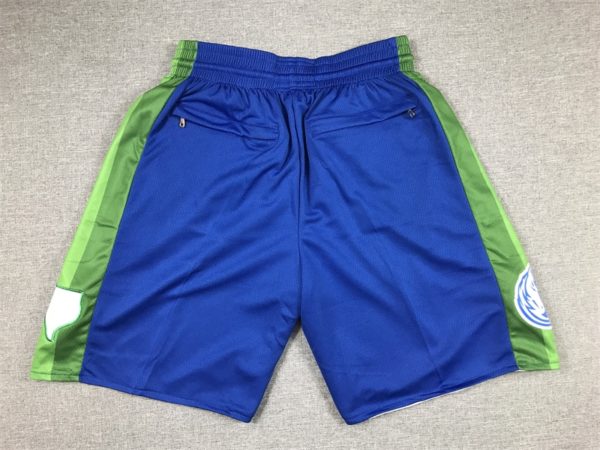 Dallas Mavericks 2023 Blue City Edition Shorts back