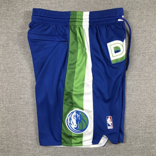 Dallas Mavericks 2023 Blue City Edition Shorts side1