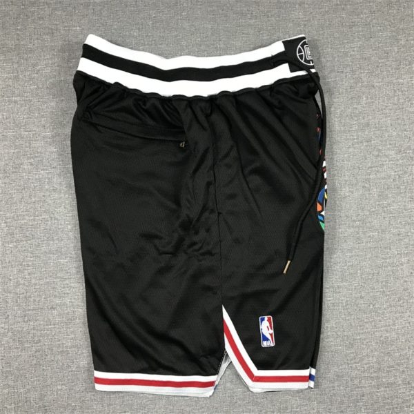 LA Clippers 2022-23 Black City Edition Shorts side 1