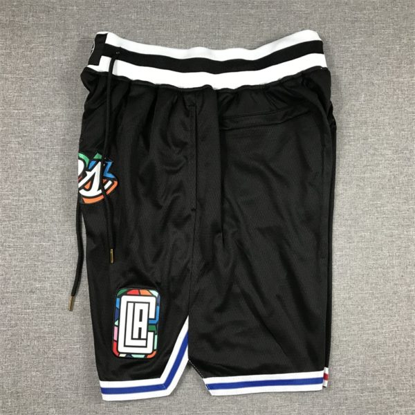 LA Clippers 2022-23 Black City Edition Shorts side 2