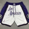 Los Angeles Lakers 2022-23 City Edition White Shorts