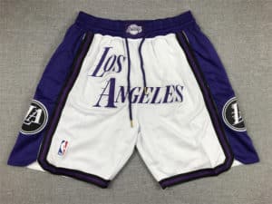 Los Angeles Lakers 2022-23 City Edition White Swingman Shorts