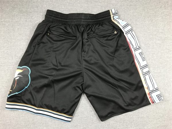 Memphis Grizzlies Black 202223 City Edition Swingman Shorts back