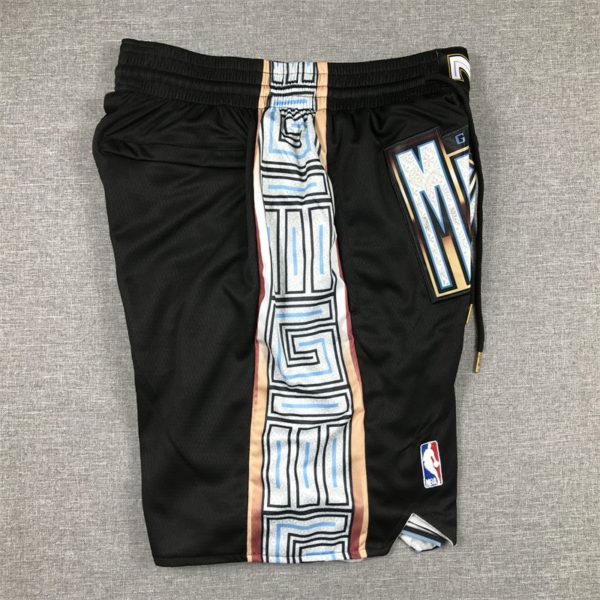 Memphis Grizzlies Black 202223 City Edition Swingman Shorts side 1