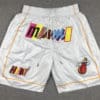 Miami Heat 2023 White City Edition Shorts