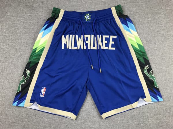 Milwaukee Bucks 2022-23 Blue City Edition Shorts