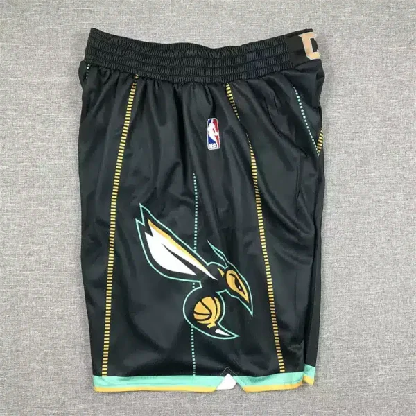 Charlotte Hornets 2023 City Edition Swingman Black Shorts side