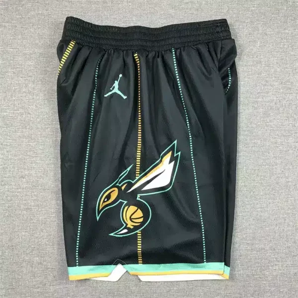 Charlotte Hornets 2023 City Edition Swingman Black Shorts side2