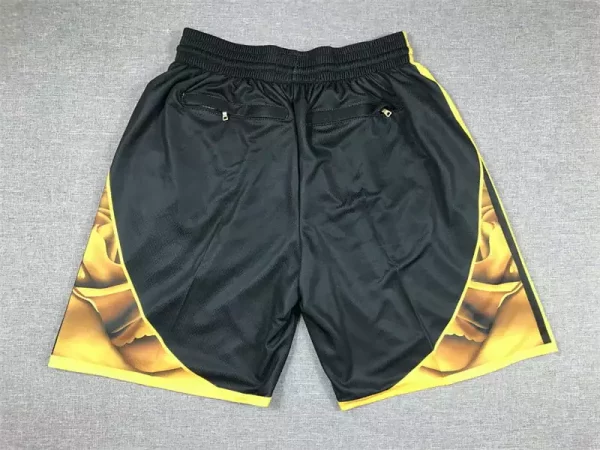 Golden State Warriors 2022-23 Black City Edition Shorts back