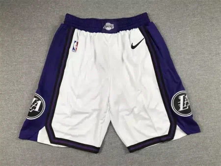 Los Angeles Lakers 2022-23 City Edition White Swingman Shorts