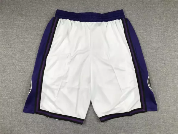 Los Angeles Lakers 2022-23 City Edition White Swingman Shorts back