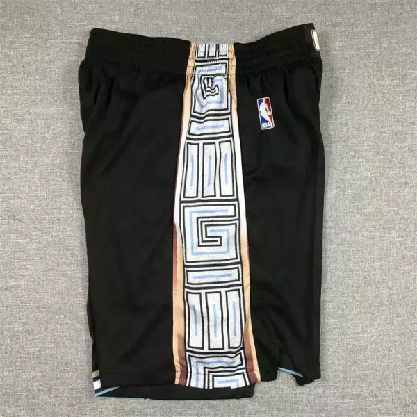 Memphis Grizzlies Black 2022-23 City Edition Swingman Shorts side