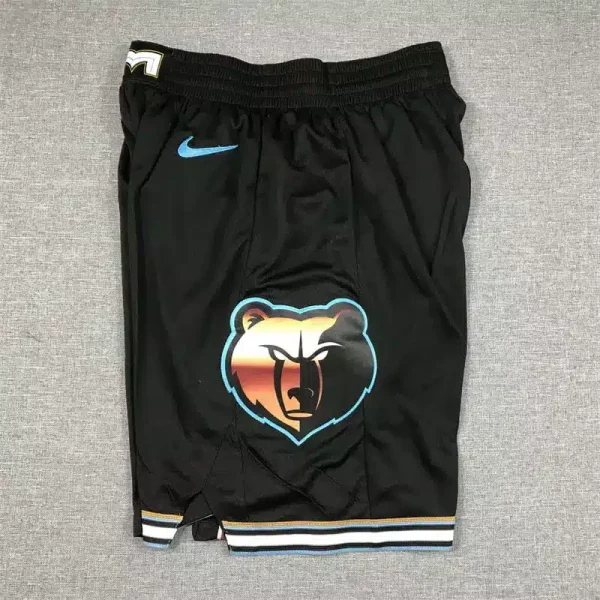 Memphis Grizzlies Black 2022-23 City Edition Swingman Shorts side2