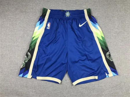 Milwaukee Bucks 2022-23 Blue City Edition Swingman Shorts