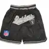 Oakland Raiders Black Shorts