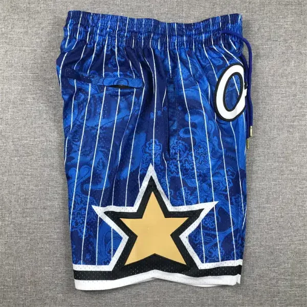 Orlando Magic Hardwood Classics Lunar New Year 2023 Blue Shorts Side