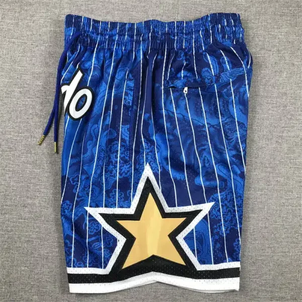 Orlando Magic Hardwood Classics Lunar New Year 2023 Blue Shorts side 1