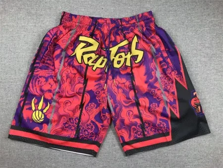 Toronto Raptors Hardwood Classics Lunar New Year 2023 Purple Shorts