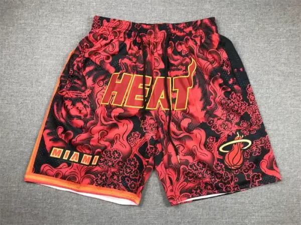 Miami Heat Hardwood Classics Lunar New Year 2023 Red Shorts