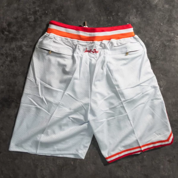 Miami Heat Classics Edition Whte Shorts back