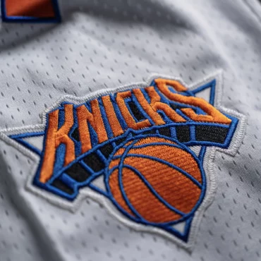New York Knicks Throwback White Basketball Just Don Shorts