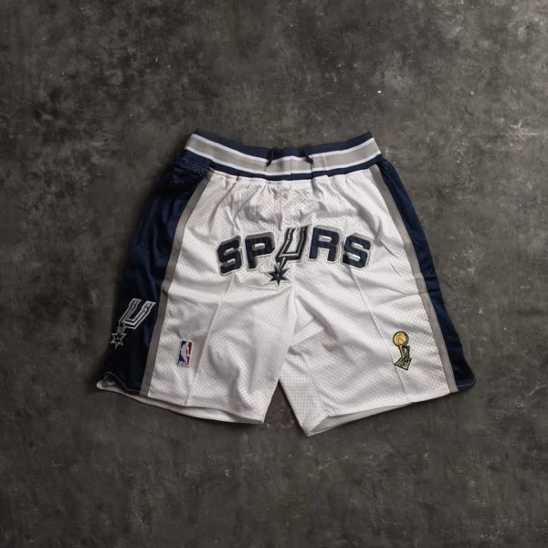 San Antonio Spurs White Shorts