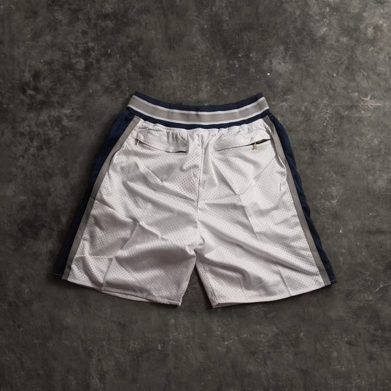 San Antonio Spurs White Shorts back