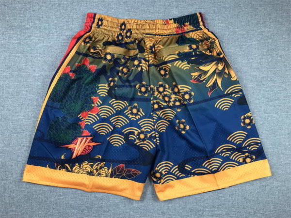 Golden State Warriors Shorts Year of the Rabbit Edition Navy - Image 2