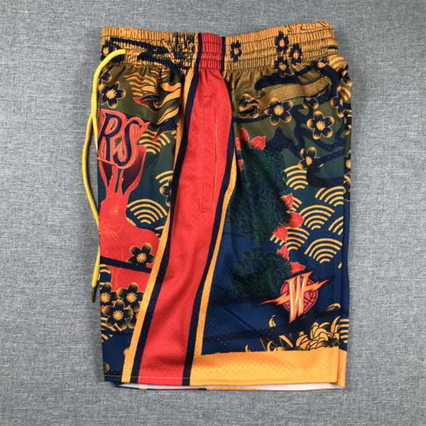 Golden State Warriors Shorts Year of the Rabbit Edition Navy - Image 4