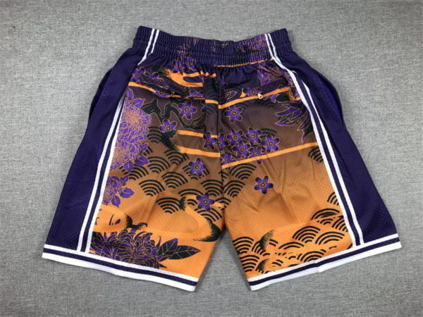 Los Angeles Lakers Shorts Year of the Rabbit Edition Yellow