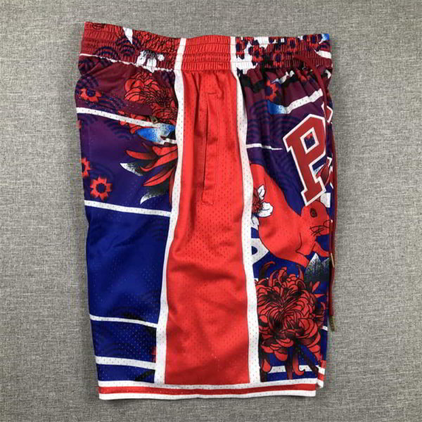 Philadelphia 76ers Shorts Year of the Rabbit Edition Red - Image 3