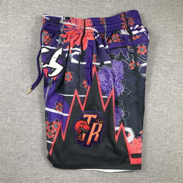 Toronto Raptors Shorts Year of the Rabbit Edition Purple - Image 4