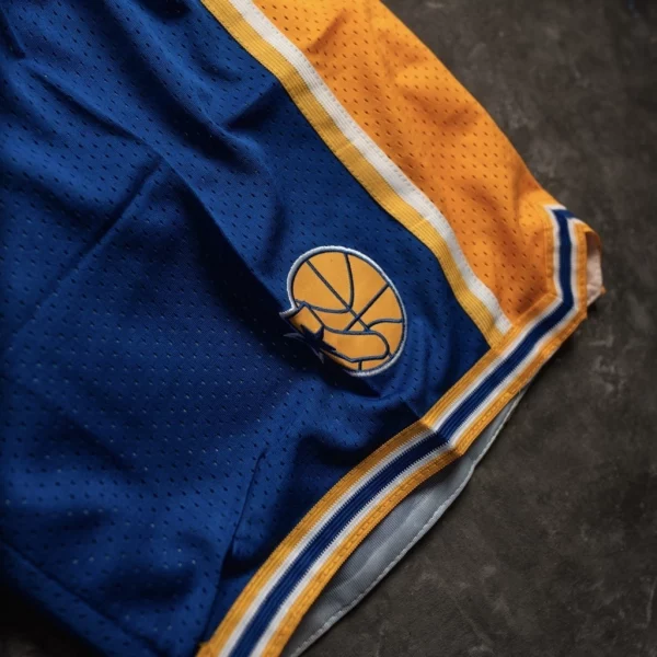 Golden State Warriors Shorts Royal logo