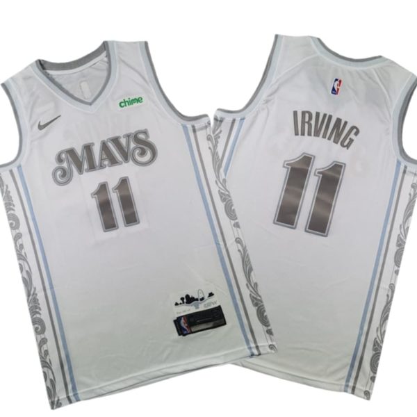 Dallas Mavericks City Edition Swingman Stitched Jersey 2024 – White – Kyrie Irving – Unisex