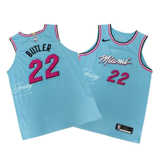 Jimmy Butler Miami Heat 2020-21 Vice Wave Blue Swingman Jersey