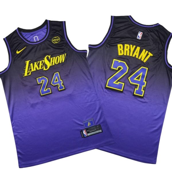 Kobe Bryant Los Angeles Lakers City Edition Swingman Stitched Jersey 2024 – Purple