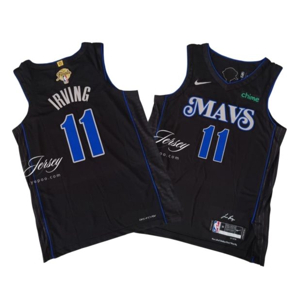 Kyrie Irving Dallas Mavericks 2024 Final Black Jersey