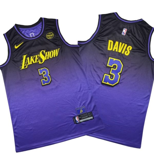 Los Angeles Lakers City Edition Swingman Stitched Jersey 2024 – Purple – Anthony Davis – Unisex