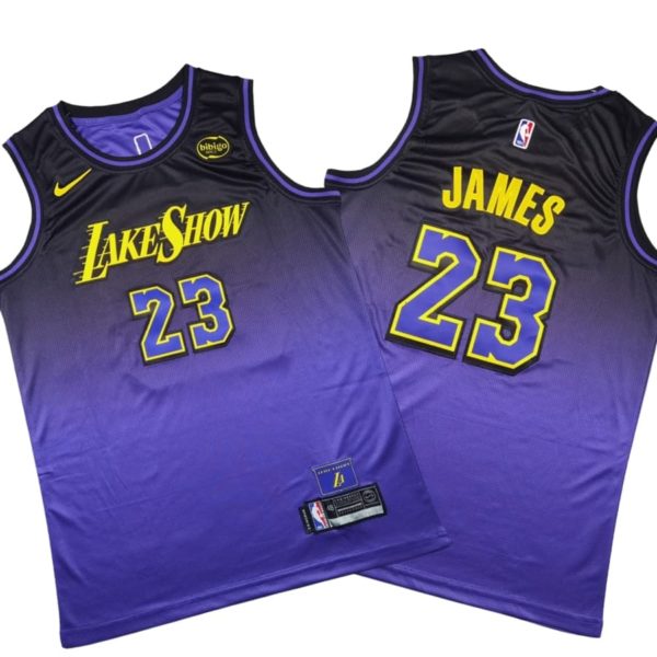 Los Angeles Lakers City Edition Swingman Stitched Jersey 2024 – Purple – Lebron James – Unisex