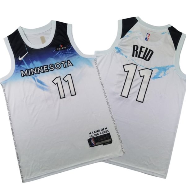 Minnesota Timberwolves City Edition Swingman Stitched Jersey 2024 – White – Naz Reid – Unisex