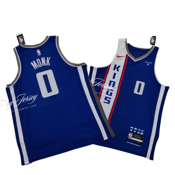 Monk Blue Sacramento Kings 2023_24 Swingman Jersey - City Edition